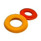 Valve rubber insert